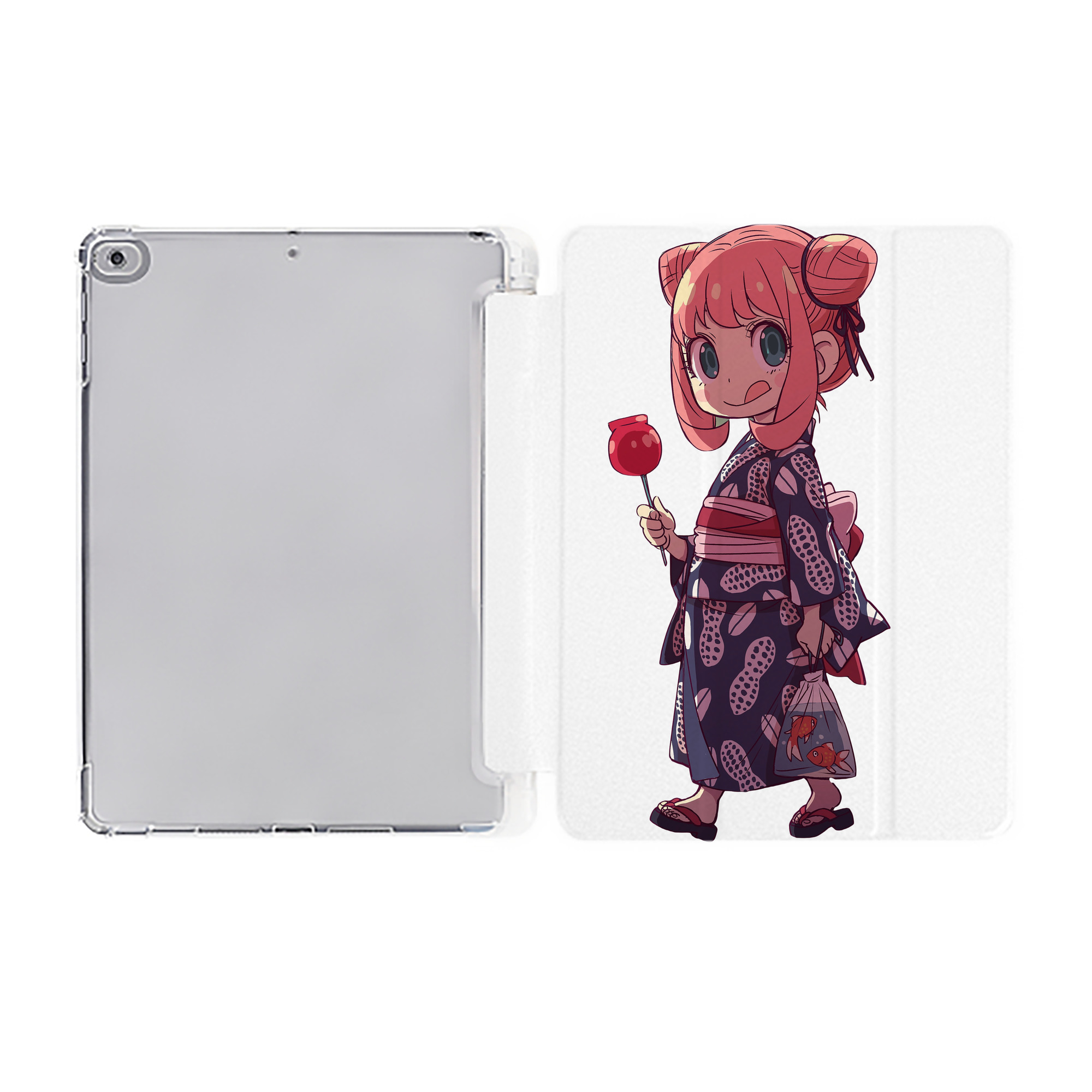 （画像用） SPY×FAMILY间谍家家酒 IPad ケース ペン収納付き 三つ折りスタンド PUレザー×シリコン 対応機種9.5/10.5/10.9インチ